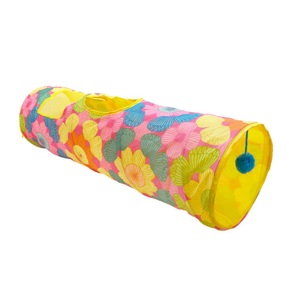 FOFOS Floral Pop-up Tunnel Cat Toy