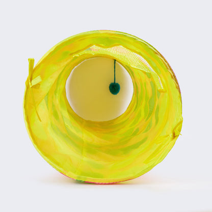 FOFOS Floral Pop-up Tunnel Cat Toy