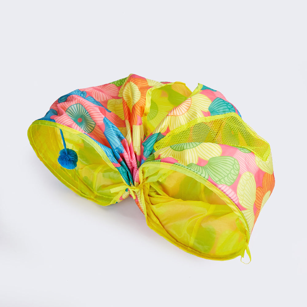 FOFOS Floral Pop-up Tunnel Cat Toy