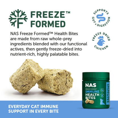 NATURAL ANIMAL SOLUTIONS Freeze Formed Feline Immune Health Bites For Cats – Source product packaging and information image 3