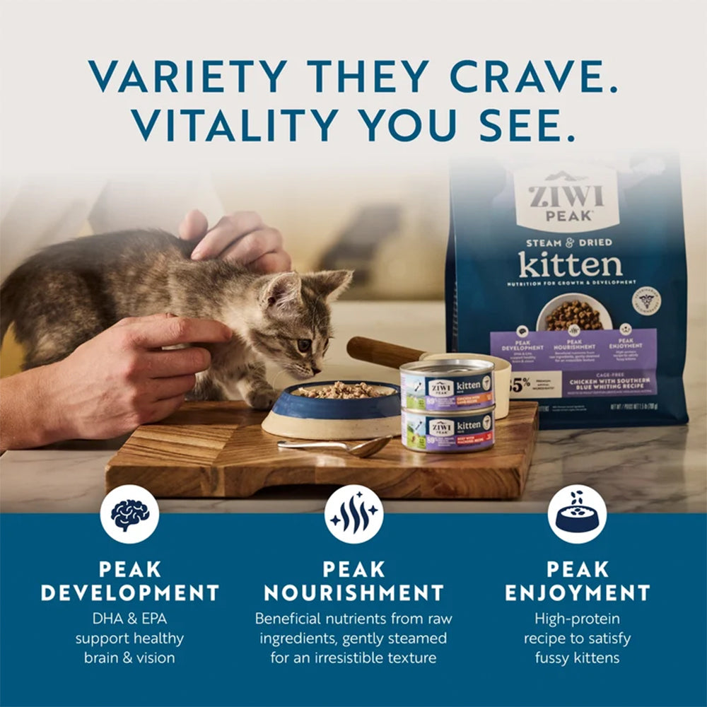 ZIWI Peak Chicken & Southern Blue Whiting Kitten Food 700g product image 5