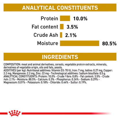 Royal Canin Veterinary Urinary S/O Wet Cat Food 85g — product information image