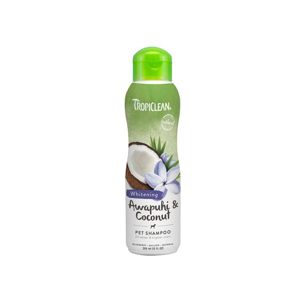 TROPICLEAN Whitening Awapuhi & Coconut Pet Shampoo 355ml