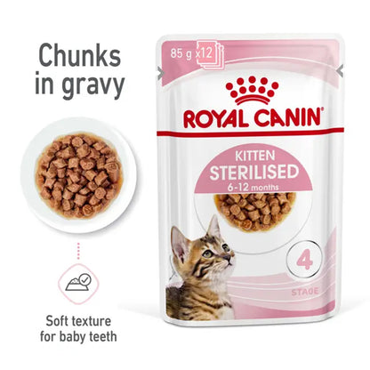 ROYAL CANIN Sterilised Kitten Gravy Wet Cat Food product image