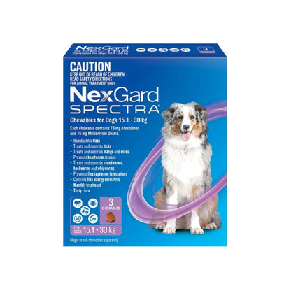 NexGard Spectra 3 Chewables for Dogs 15.1 to 30kg front packshot