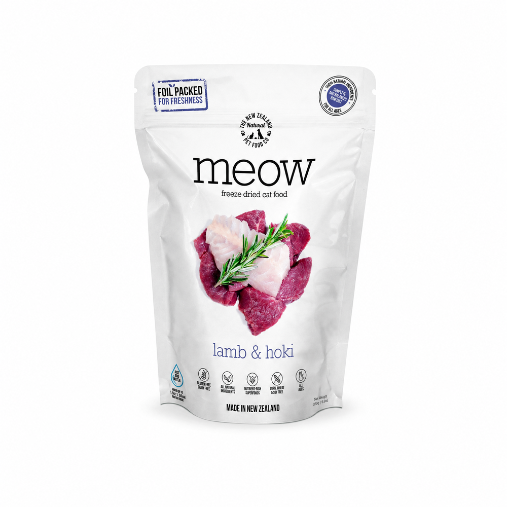 MEOW Lamb & Hoki Fish Freeze Dried Cat Treats 50g
