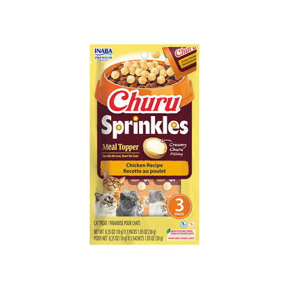 INABA Cat Churu Sprinkles Chicken 3Pcs (10g x 3) – white-background product packshot
