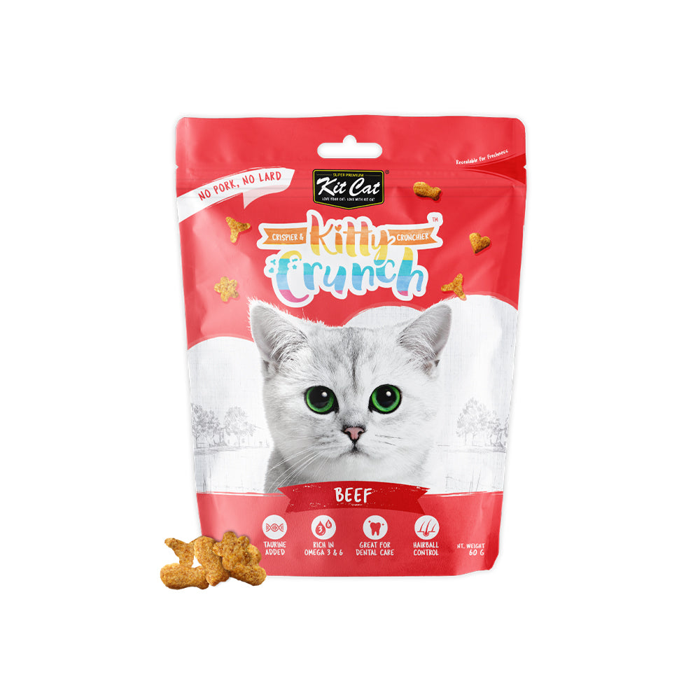 KIT CAT Kitty Crunch Beef Cat Treats 60g