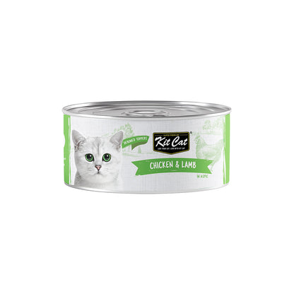 KIT CAT Chicken & Lamb Toppers Wet Canned Cat Food