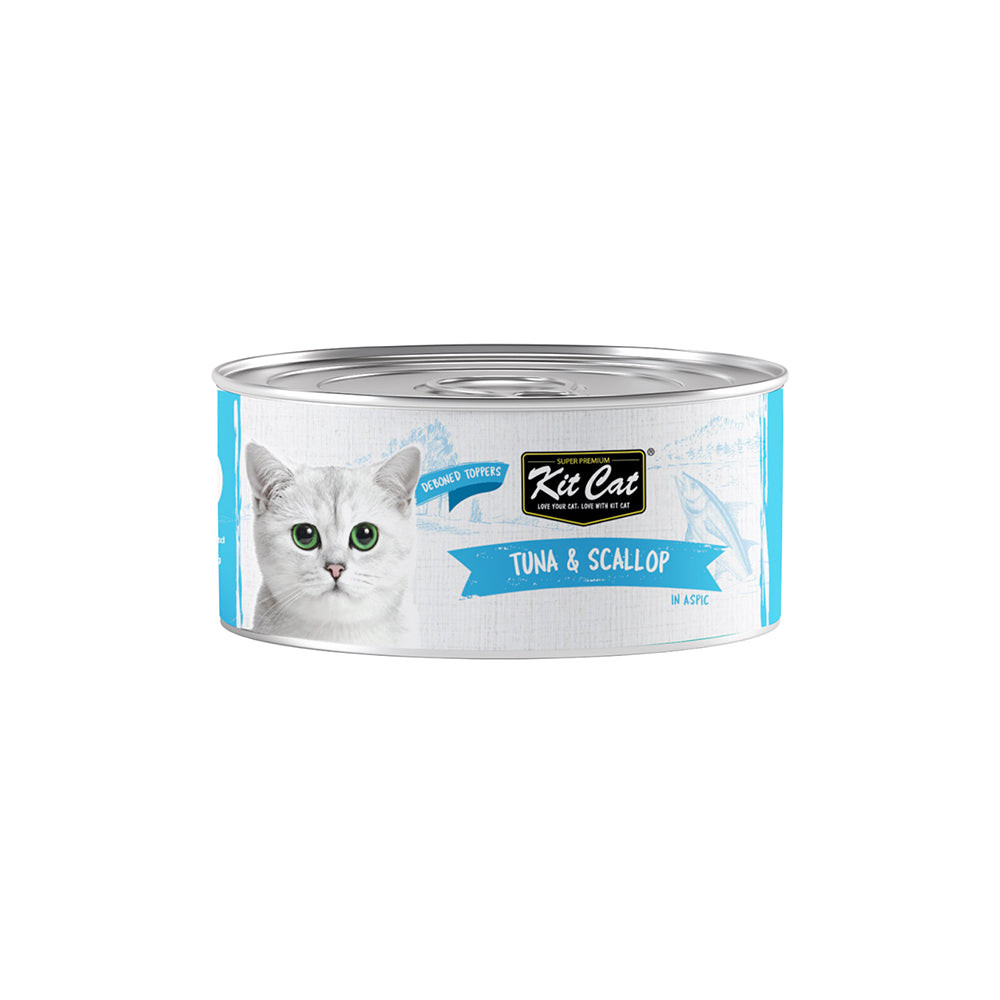 KIT CAT Tuna & Scallop Toppers Wet Canned Cat Food