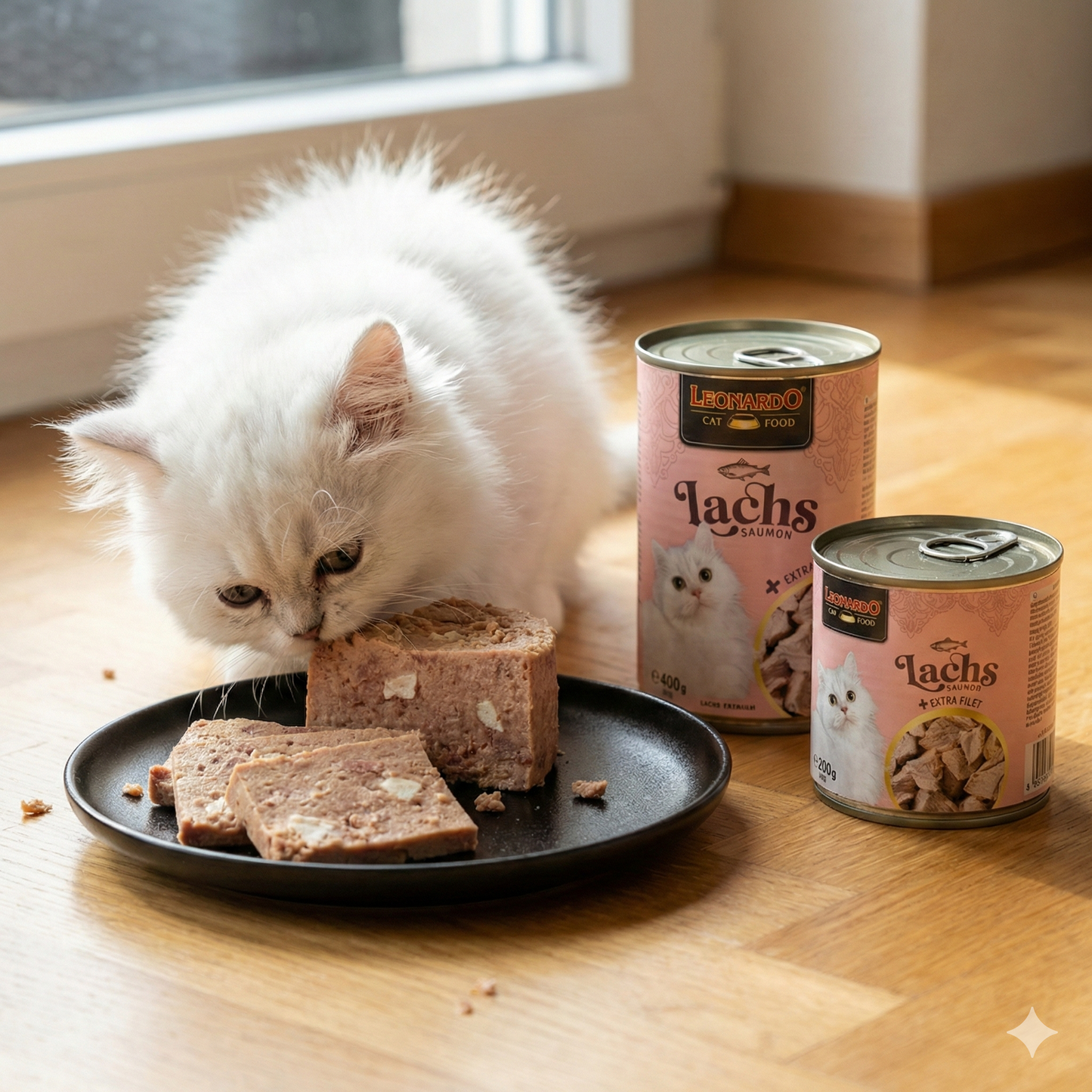 LEONARDO Salmon + Extra Fillet Wet Cat Food