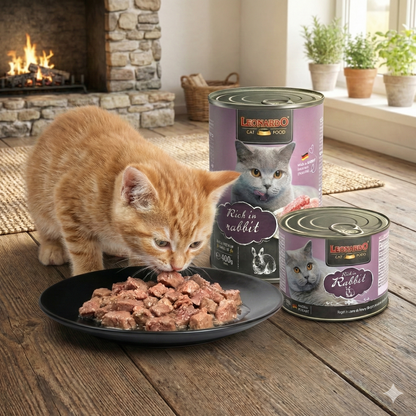LEONARDO Quality Selection Rabbit Wet Cat Food