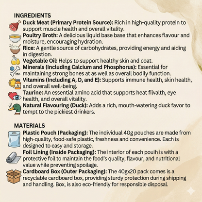 LEONARDO Drink With Duck Wet Cat Food