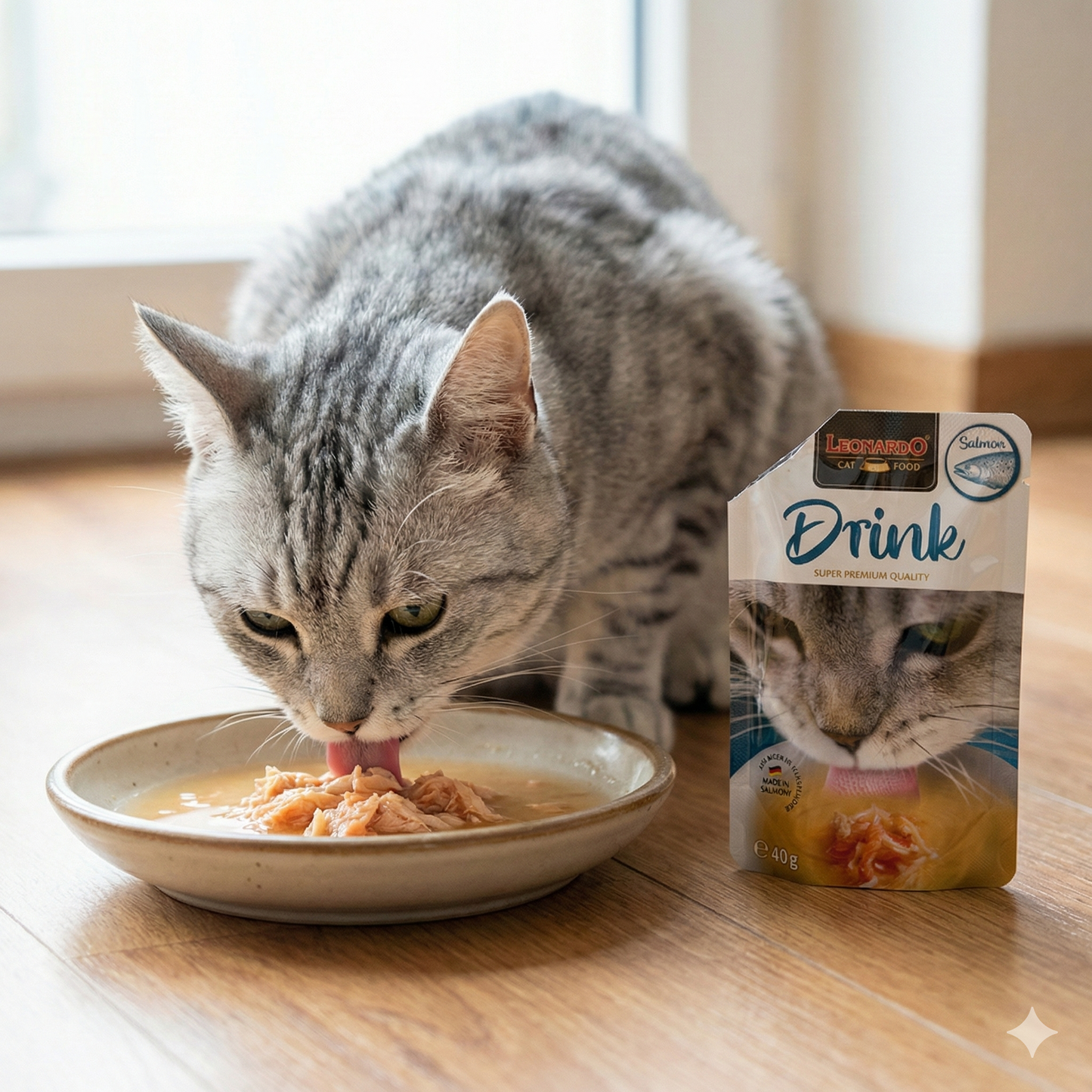 LEONARDO Drink With Salmon Wet Cat Food