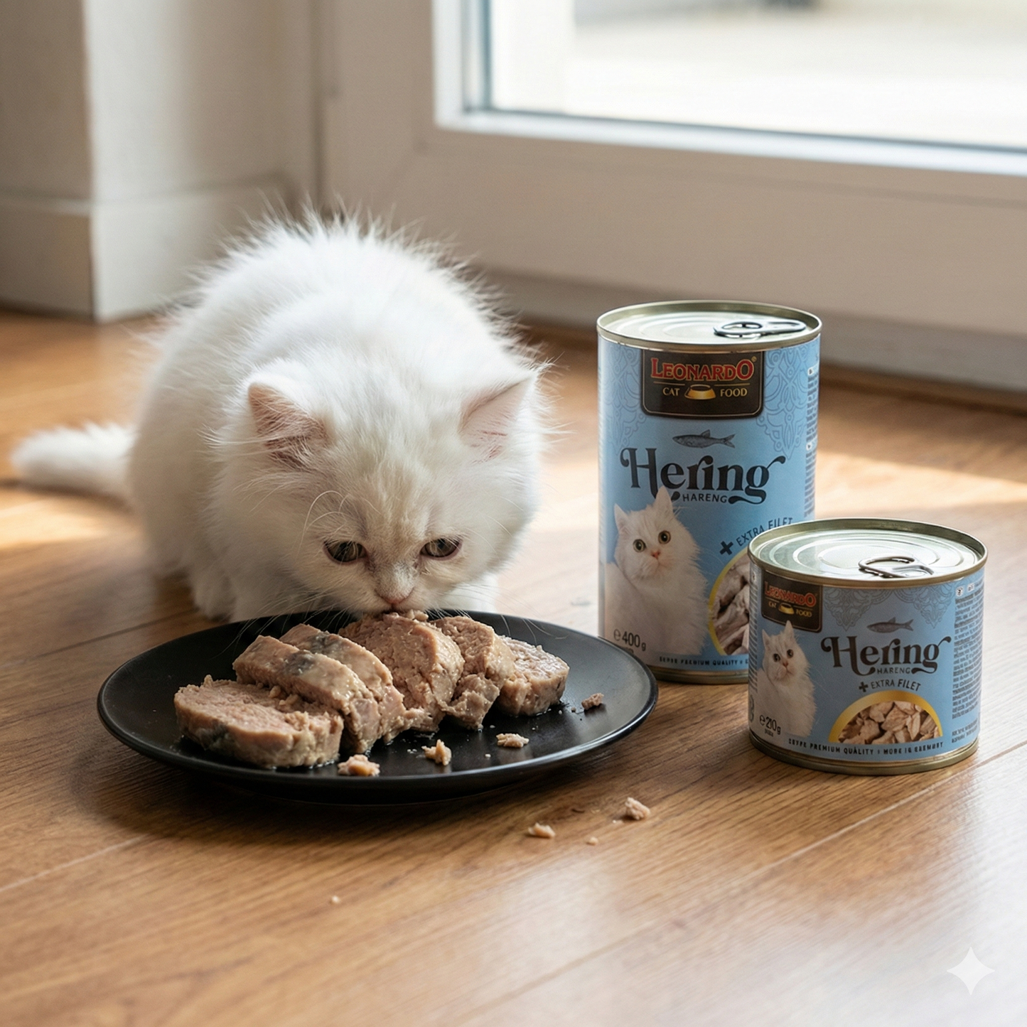 LEONARDO Hering + Extra Fillet Wet Cat Food