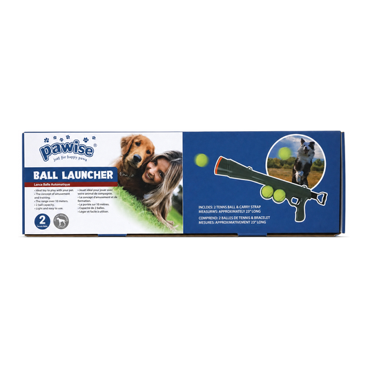 PAWISE Tennis Ball Gun Launcher with 2 Balls 98cm