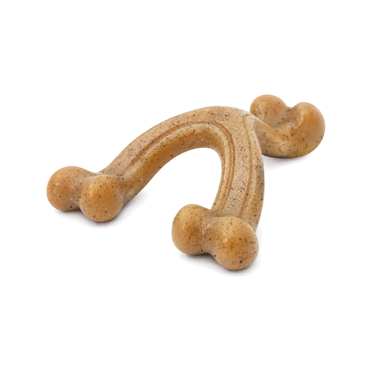 NYLABONE Gourmet Style Strong Chew Wishbone Chicken Flavour Dog Chew Toy Small/Regular