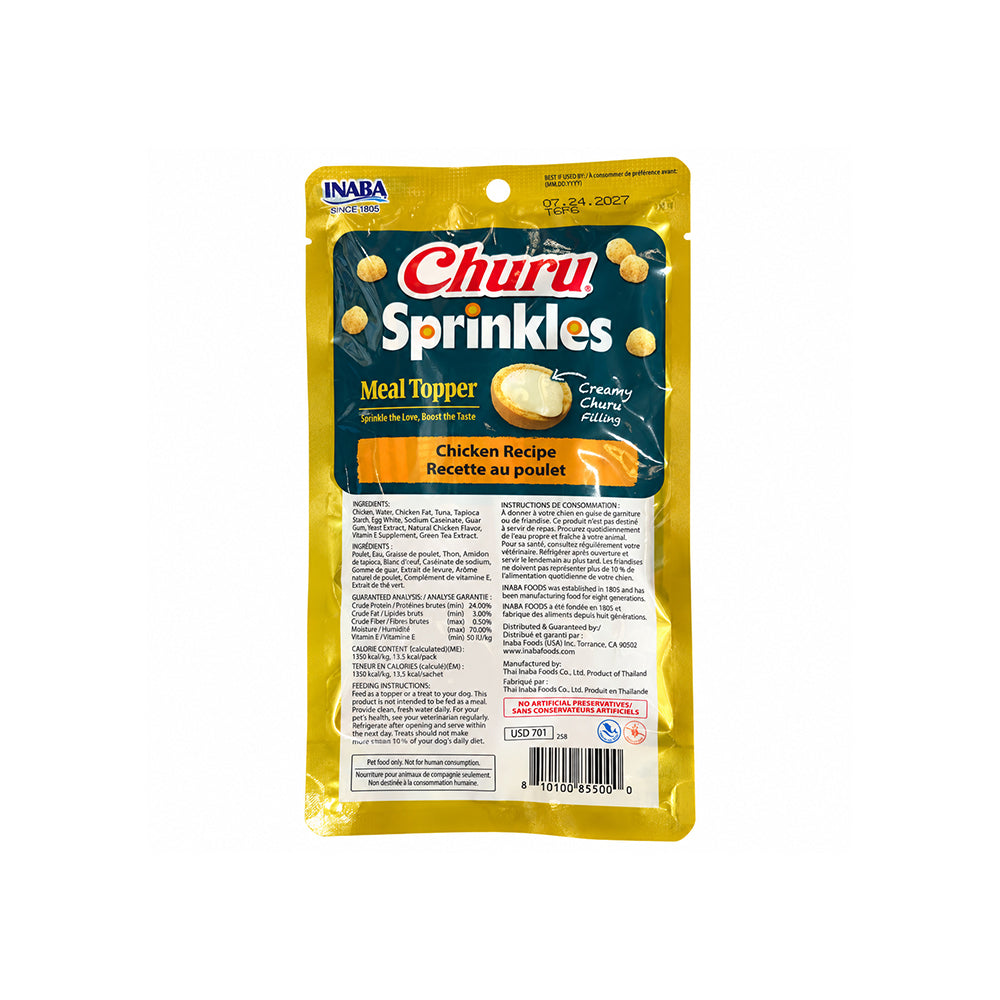 INABA Dog Churu Sprinkles Chicken 3Pcs (10g x 3) – product image 2