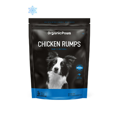 ORGANIC PAWS Chicken Rumps Raw Pet Food 1kg