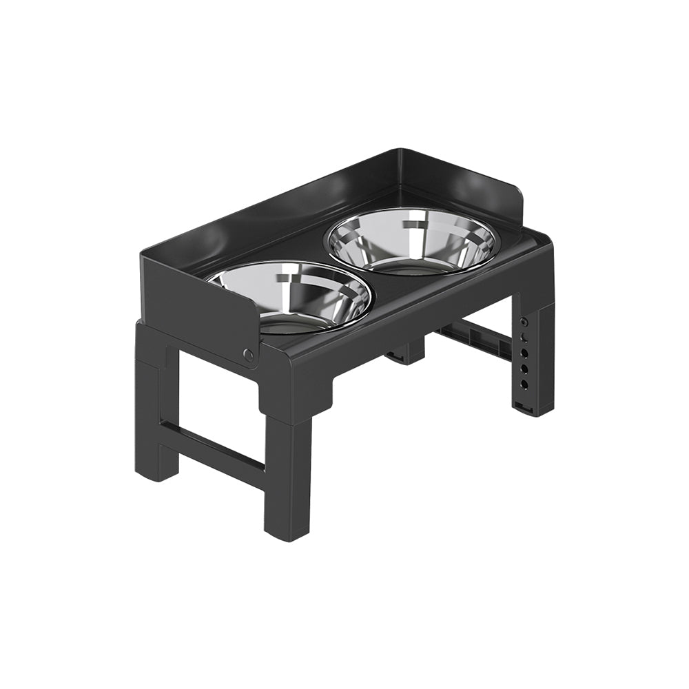 PAKEWAY Lifting Bowl With Five Height Adjustable(Two Steel Bowls)