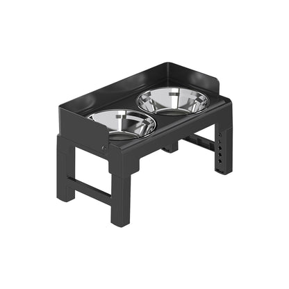 PAKEWAY Lifting Bowl With Five Height Adjustable(Two Steel Bowls)