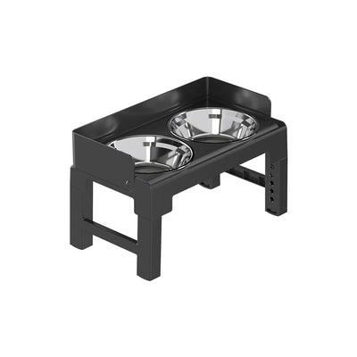 PAKEWAY Lifting Bowl With Five Height Adjustable(Two Steel Bowls)