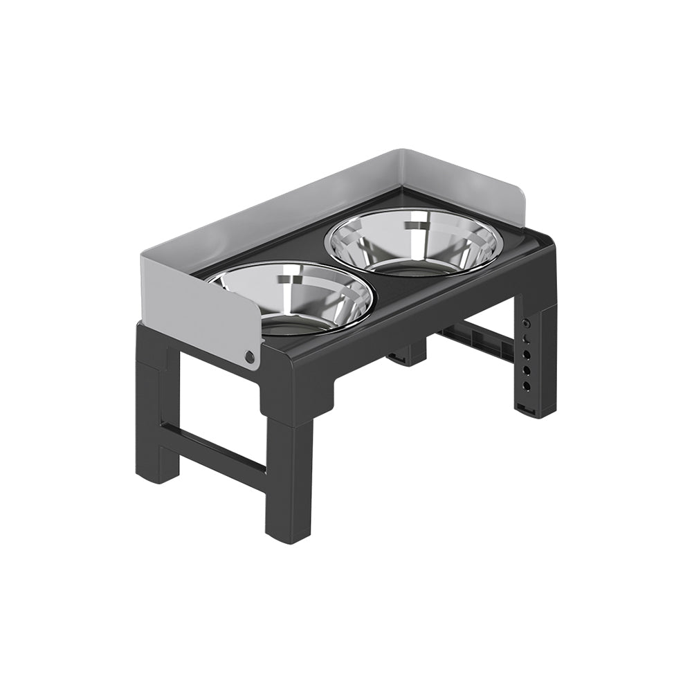 PAKEWAY Lifting Bowl With Five Height Adjustable(Two Steel Bowls)