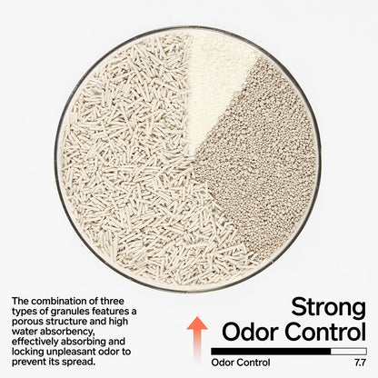 PIDAN Composite Cat Litter - 7L/3.6Kg(Tofu Litter 60%+Bentonite Clay 30%+Starch Litter 10%)