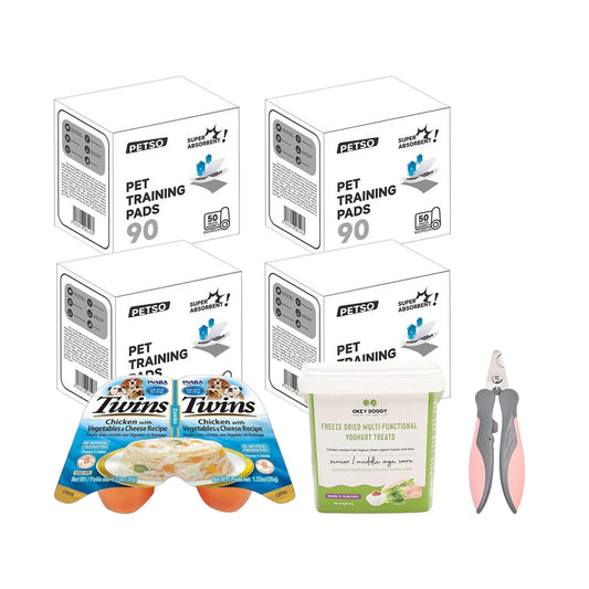 【Gift Box】PETSO Toilet Training Pads For Puppy Dog Extra Large & Thick 60x90cm - Charcoal 50PCS