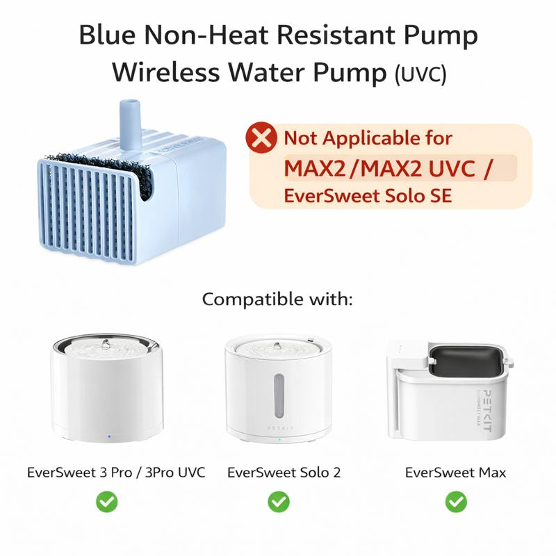 PETKIT Wireless Water Pump UVC Replacement For Eversweet 3 Pro & Solo 2 & Max