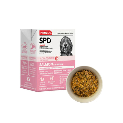PRIME100 SPD Slow Cooked Salmon & Pumpkin Wet Dog Food 354g