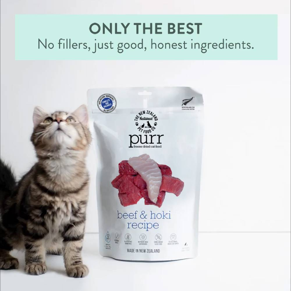 MEOW Beef & Hoki Fish Freeze Dried Cat Treats 50g