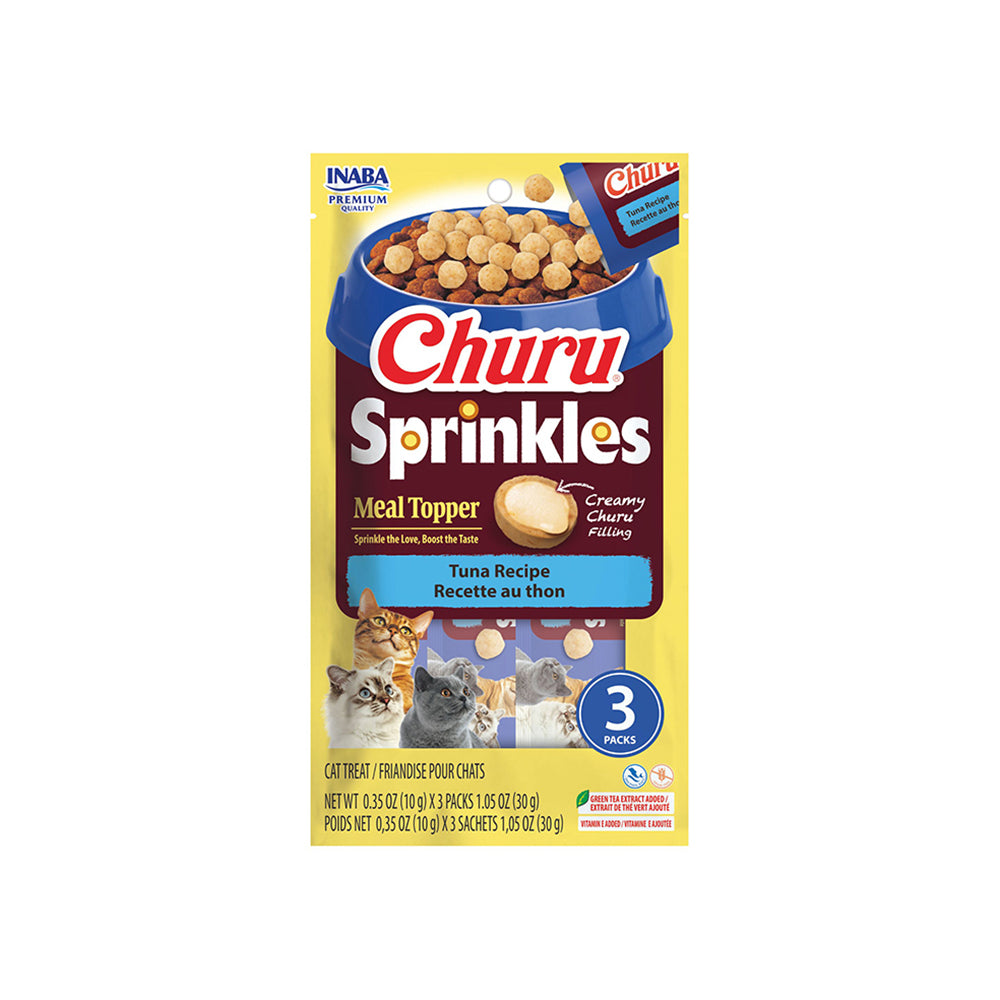 INABA Cat Churu Sprinkles Tuna 3pcs (10g x 3) – white-background product packshot