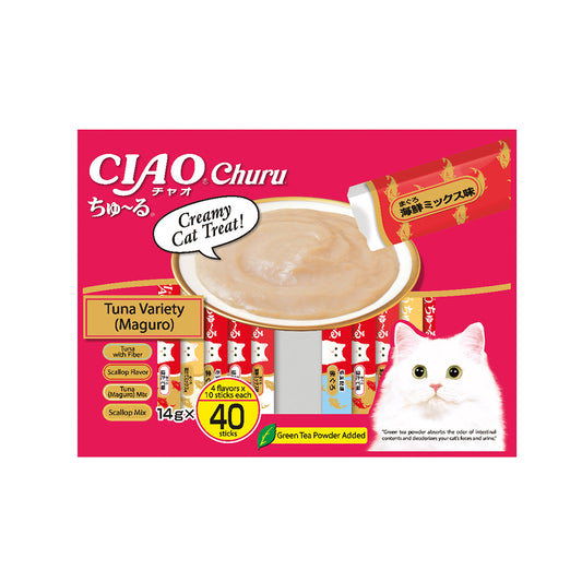 CIAO Churu Tuna Variety Wet Cat Treats 40x14g