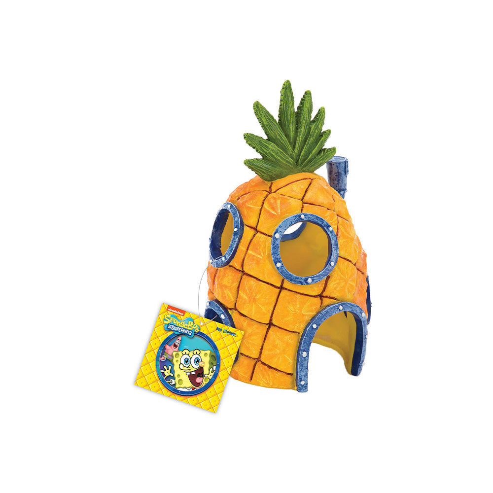 SpongeBob SquarePants Pineapple with Swim Through Holes Resin Replica Aquarium Ornament — product image 1