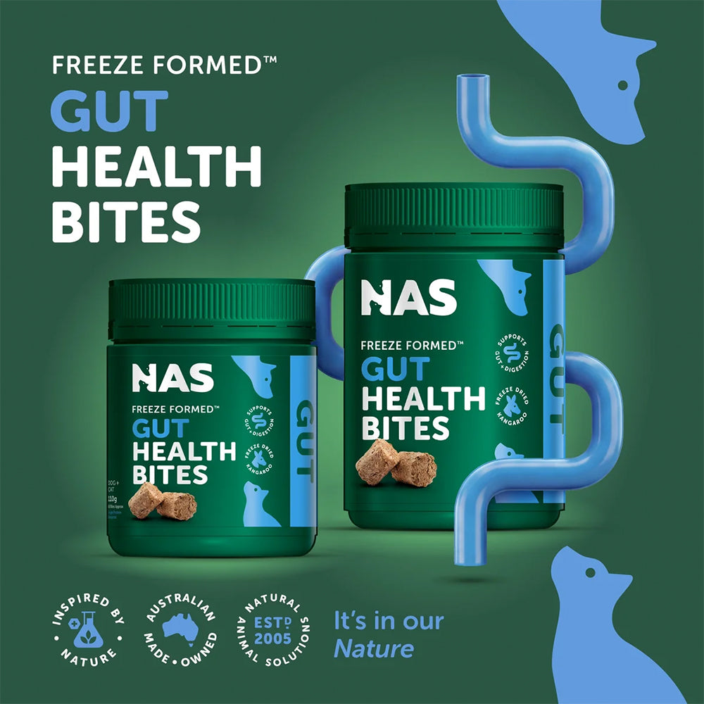 NATURAL ANIMAL SOLUTIONS Freeze Formed Gut Health Bites For Dogs & Cats – Product information image 5