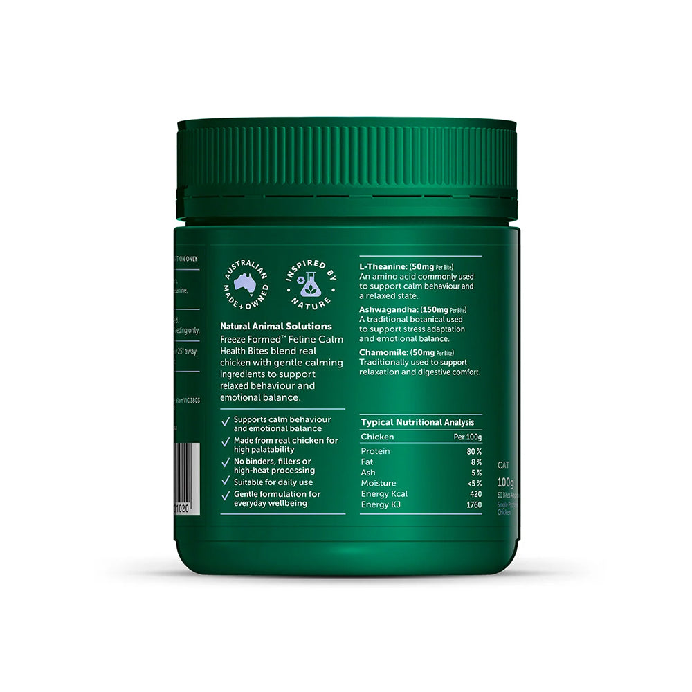 NATURAL ANIMAL SOLUTIONS Freeze Formed Feline Calm Health Bites For Cats – Product information image 4