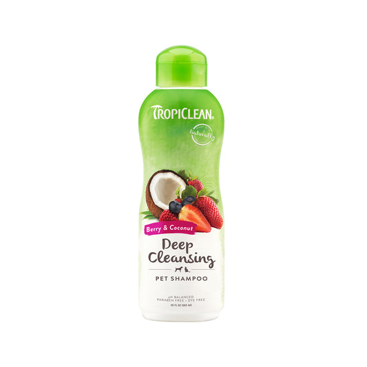 TROPICLEAN Berry & Coconut Deep Cleansing Shampoo For Cats & Dogs 355mL