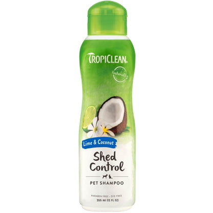 TROPICLEAN Lime & Coconut Shed Control Shampoo For Cats & Dogs 355ml
