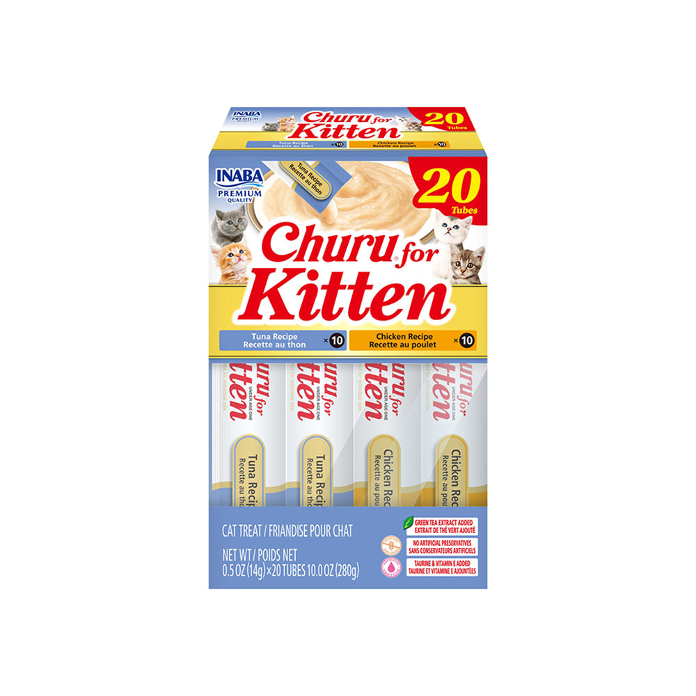 INABA Kitten Tuna & Chicken Variety 280g (14g x 20) – white-background product packshot