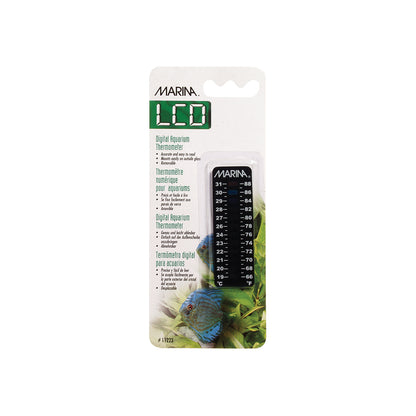 MARINA Vertical LCD Aquarium Thermometer 7.6cm 19–31°C — product image 1