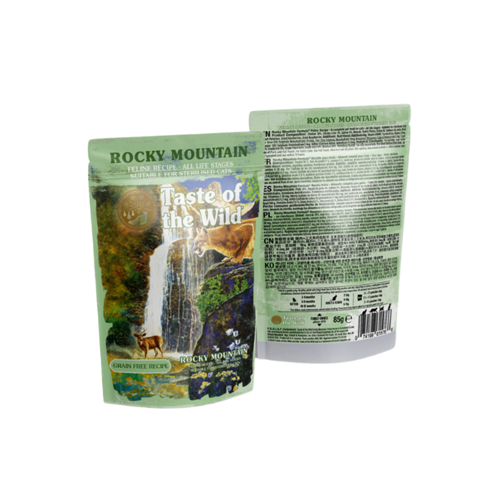 TASTE OF THE WILD Rocky Mountain Chunks In Gravy Pouch Wet Cat Food