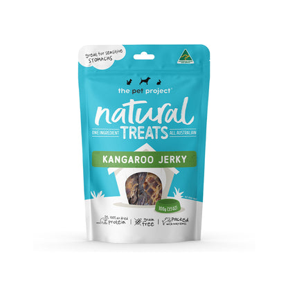 THE PET PROJECT Kangaroo Jerky Dog Treats 100g