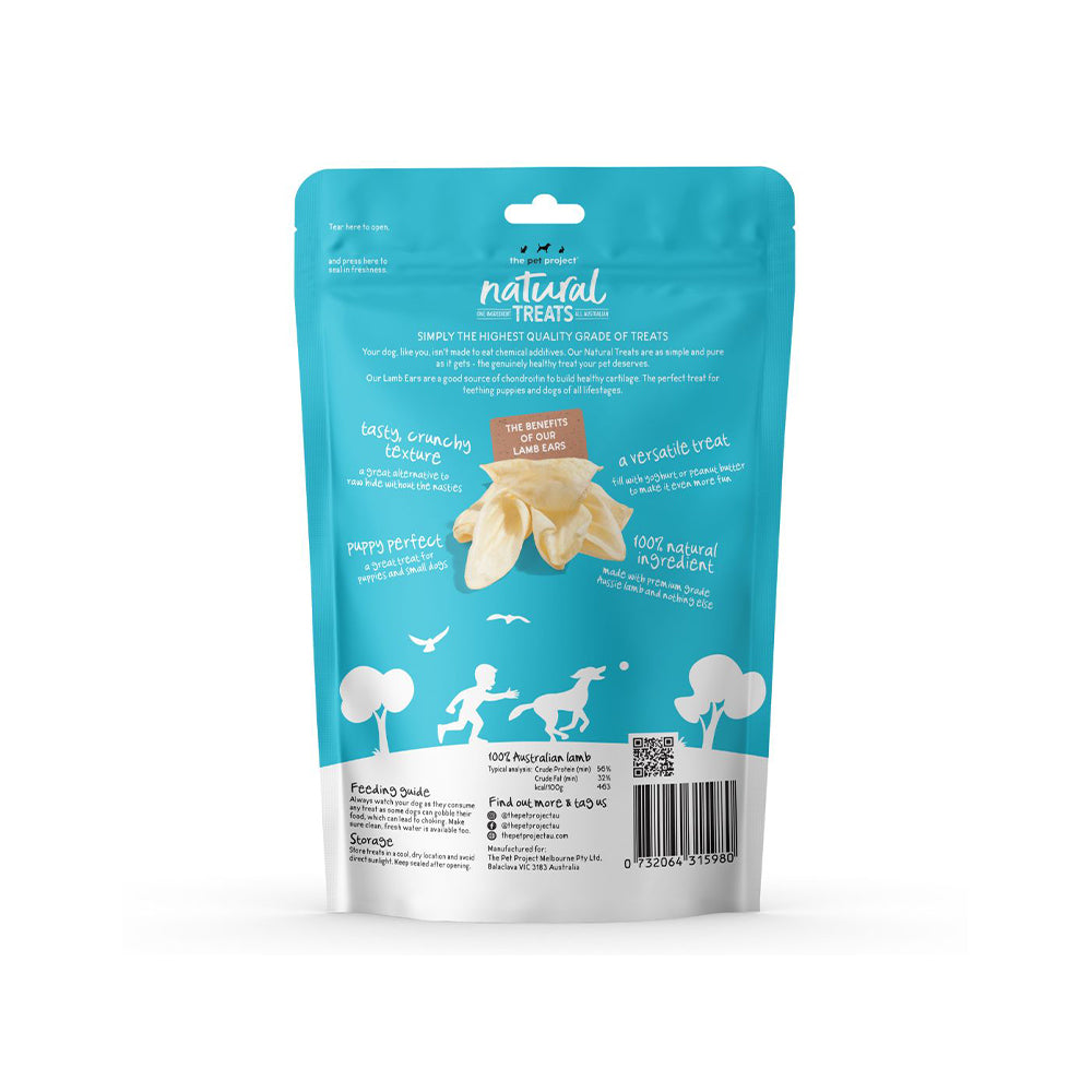 THE PET PROJECT Lamb Ears Dog Treats 4 Pack