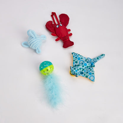 FOFOS Sealife Cat Toy - 4pcs