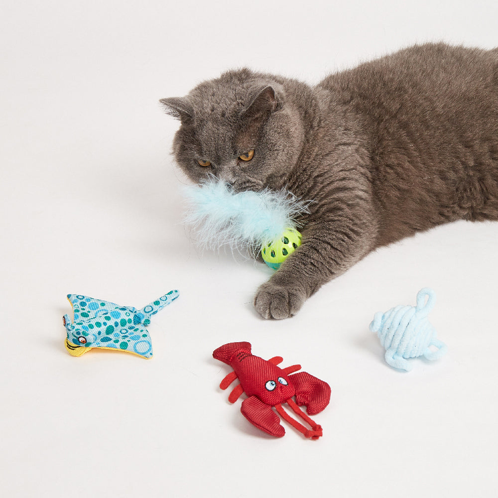 FOFOS Sealife Cat Toy - 4pcs
