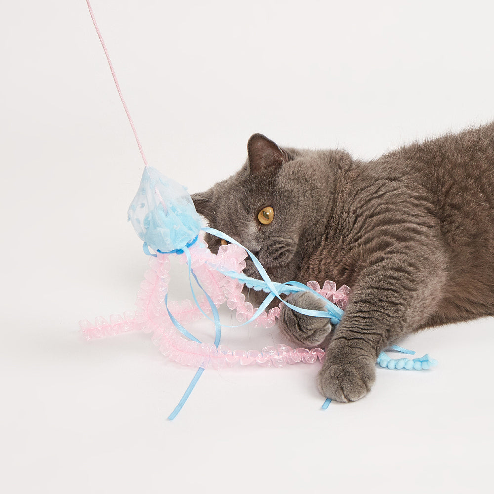 FOFOS Sealife Wand Catnip Cat Toy 4pcs