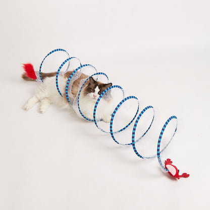 FOFOS Summer Crab Cat Tunnel Cat Toy - 110cm