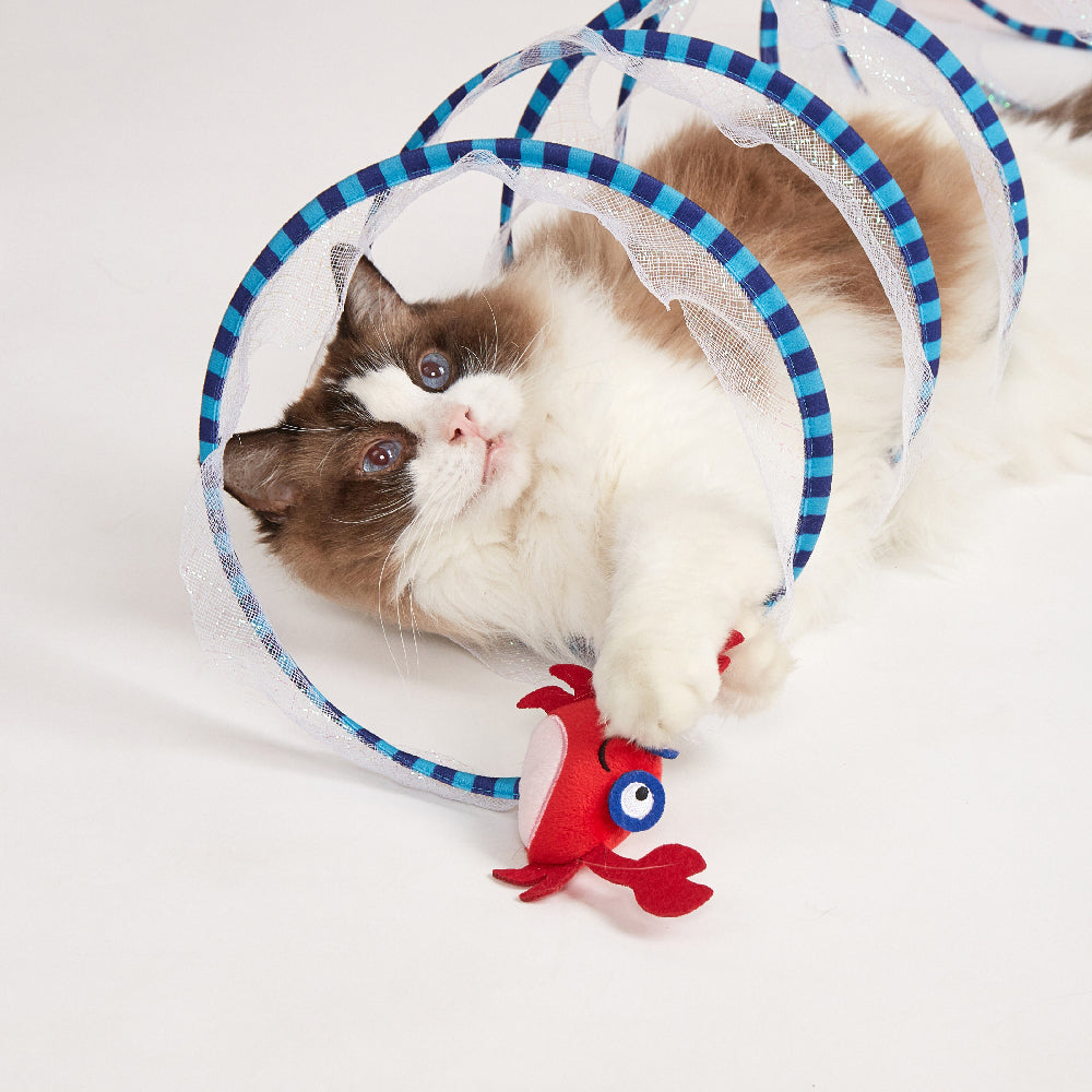 FOFOS Summer Crab Cat Tunnel Cat Toy - 110cm