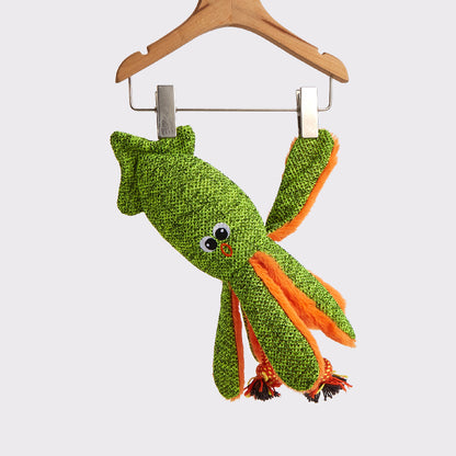 FOFOS Summer Green Octopus Plush Dog Toy